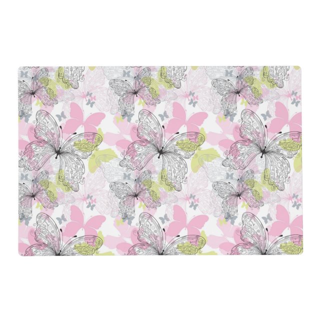 Background with butterfly placemat (Front)
