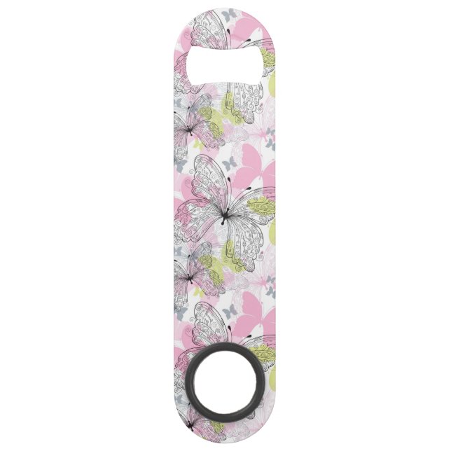 Background with butterfly speed bottle opener (Front)