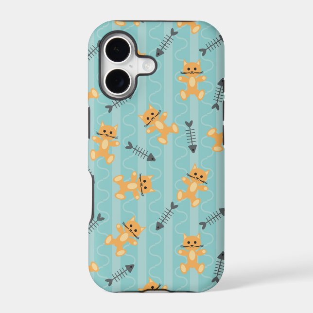 background with cats iphone case (Back)