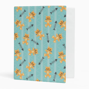 background with cats mini binder