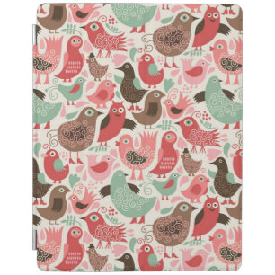 background with cute birds iPad smart cover