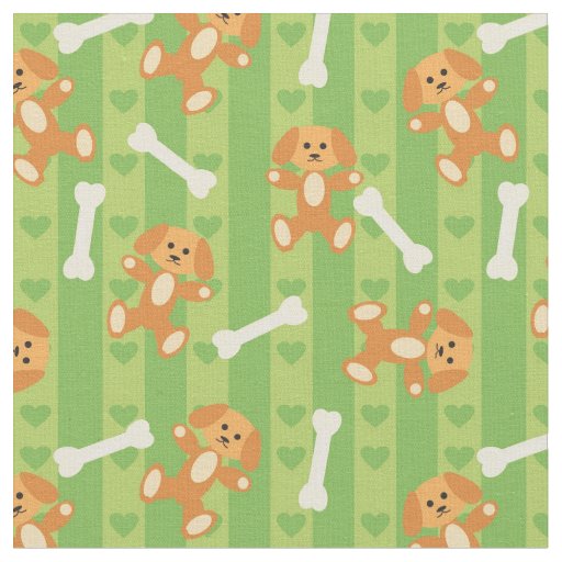background with dogs and bones fabric