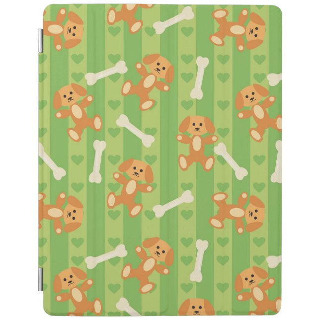background with dogs and bones iPad smart cover (Front)