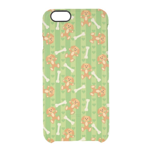 background with dogs and bones uncommon iPhone case (Back)