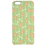 background with dogs and bones clear iPhone 6 plus case