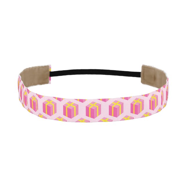 Background with gifts athletic headband (Front)