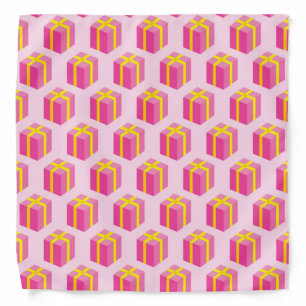 Background with gifts bandana
