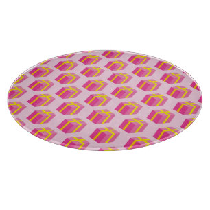 Background with gifts cutting board