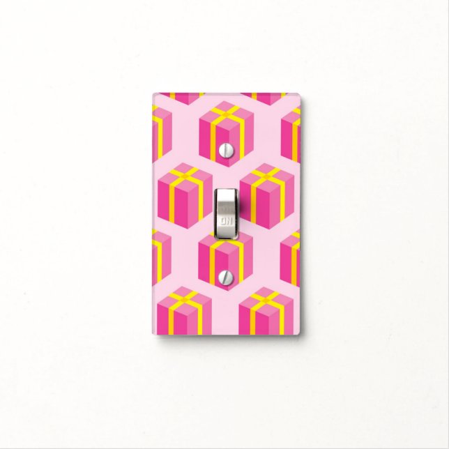 Background with gifts light switch cover (In Situ)