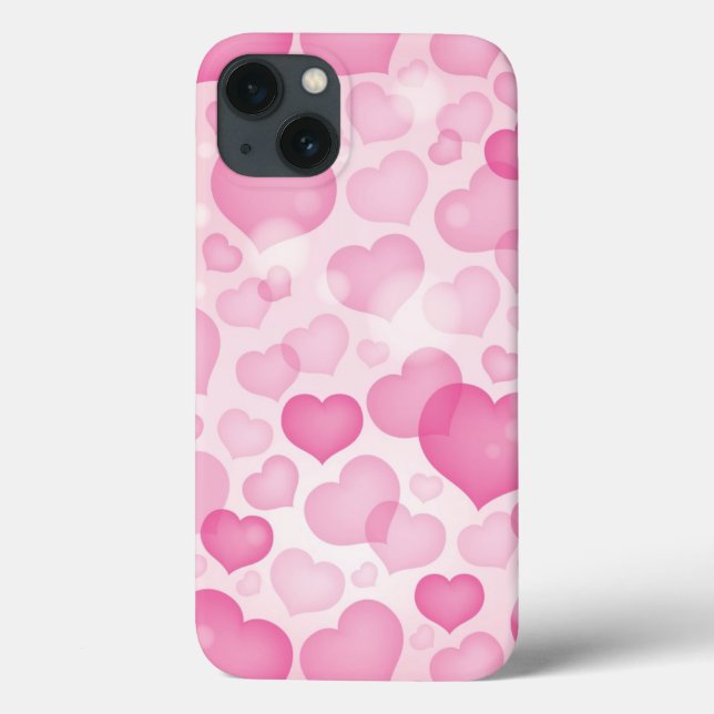 Background with Hearts Case-Mate iPhone Case (Back)