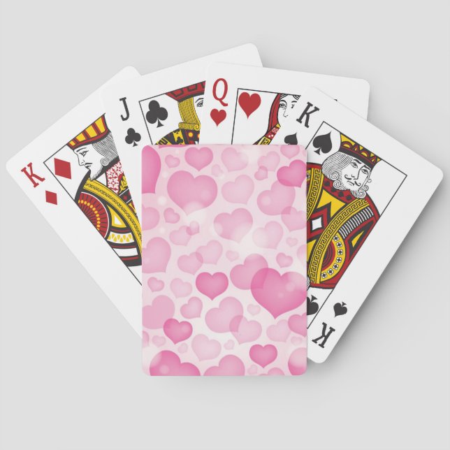 Background with Hearts Poker Cards (Back)