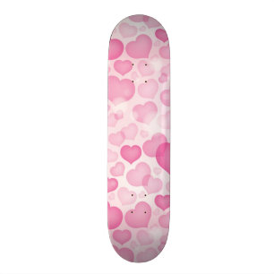 Background with Hearts Skateboard Deck