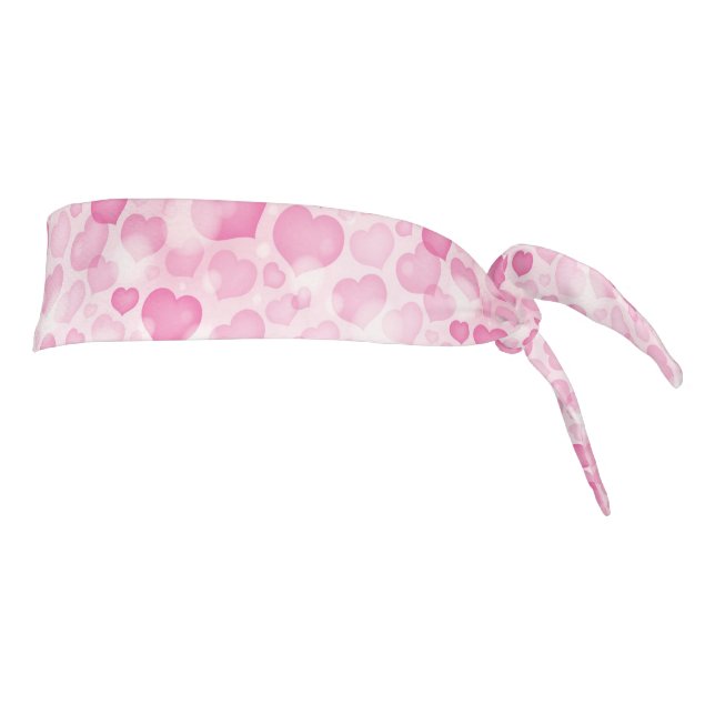Background with Hearts Tie Headband (Rotate 90)
