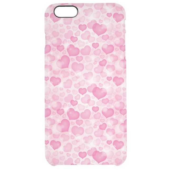 Background with Hearts Uncommon iPhone Case (Back)