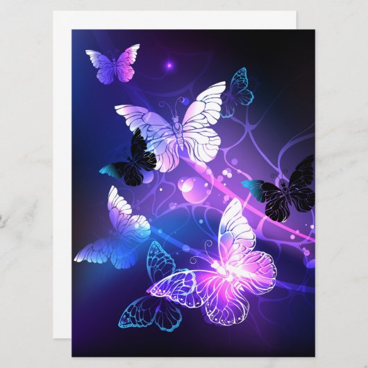 Background with Night Butterflies (Front/Back)