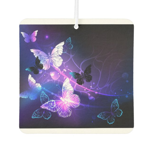 Background with Night Butterflies Air Freshener (Front)