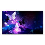 Background with Night Butterflies Business Card Magnet