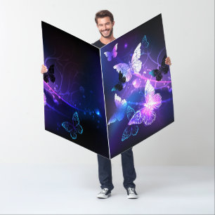 Background with Night Butterflies Card