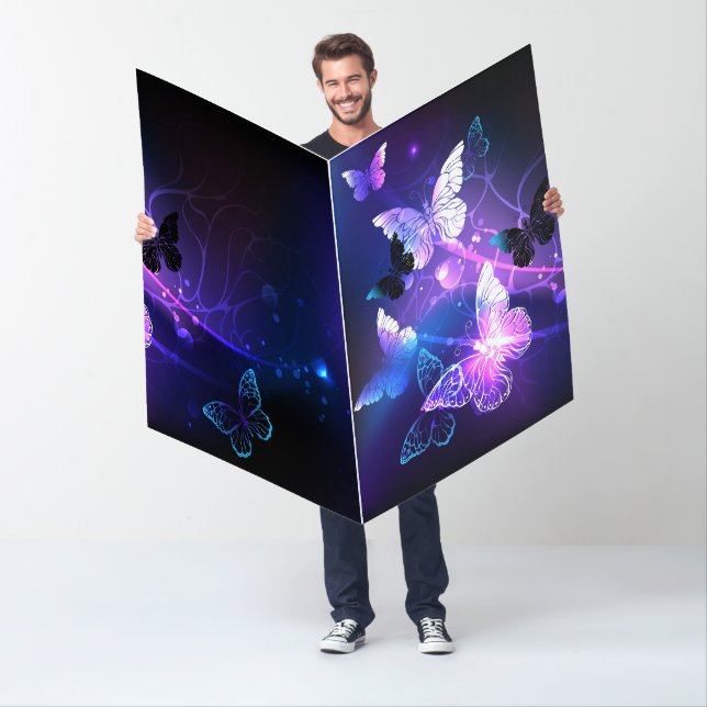 Background with Night Butterflies Card (In Situ)