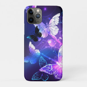 Background with Night Butterflies iPhone 11 Pro Case
