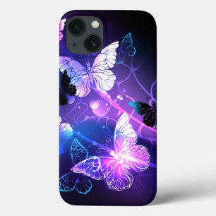 Background with Night Butterflies iPhone 13 Case
