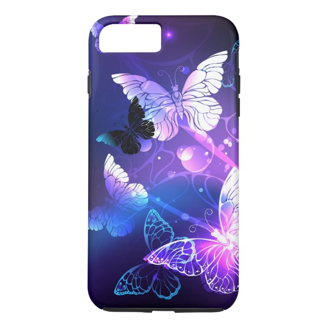 Background with Night Butterflies Case-Mate iPhone Case (Back)