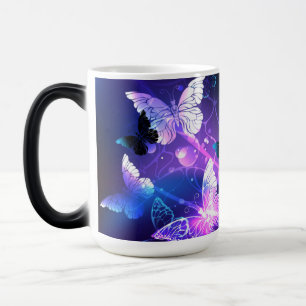 Background with Night Butterflies Color Morph Mug