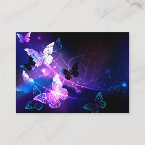 Background with Night Butterflies Enclosure Card