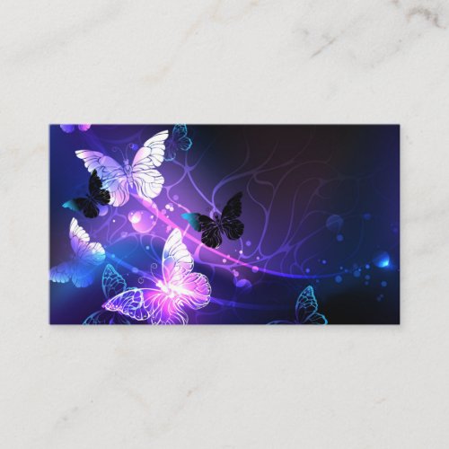 Background with Night Butterflies Enclosure Card