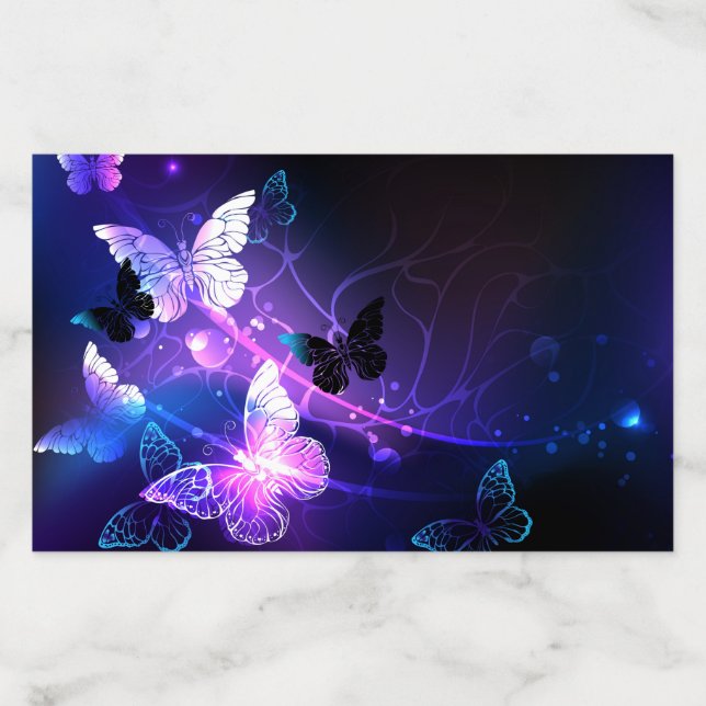 Background with Night Butterflies Envelope Liner (Design)