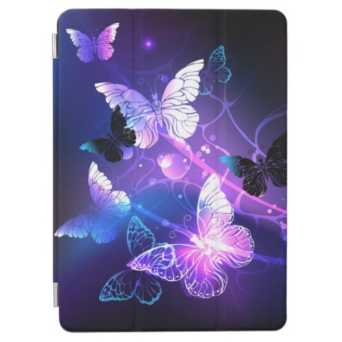 Background with Night Butterflies iPad Air Cover