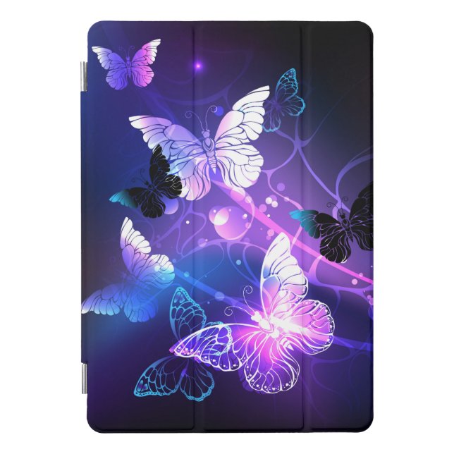 Background with Night Butterflies iPad Pro Cover (Front)