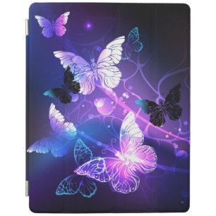 Background with Night Butterflies iPad Smart Cover