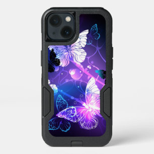 Background with Night Butterflies iPhone 13 Case