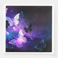Background with Night Butterflies