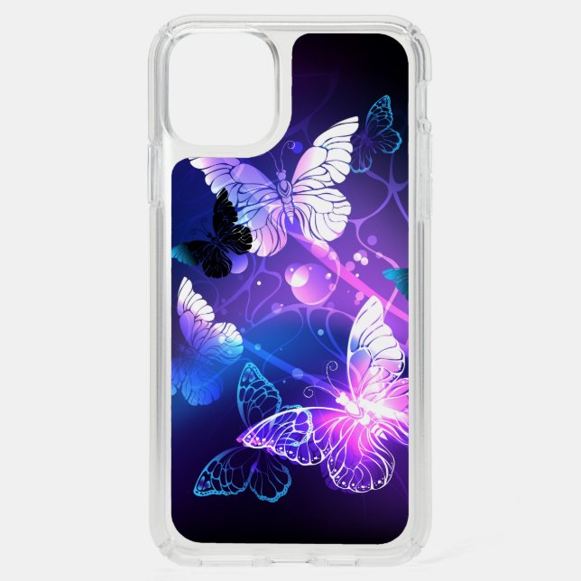 Background with Night Butterflies Speck iPhone 11 Pro Max Case (Front)