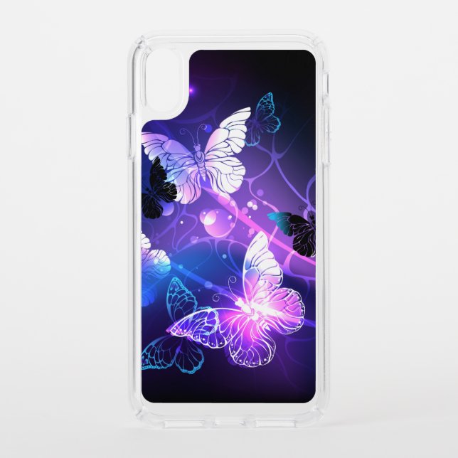 Background with Night Butterflies Speck iPhone XS Max Case (Front)