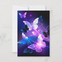 Background with Night Butterflies