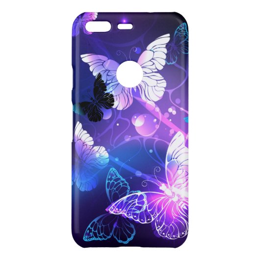 Background with Night Butterflies Uncommon Google Pixel Case (Back)
