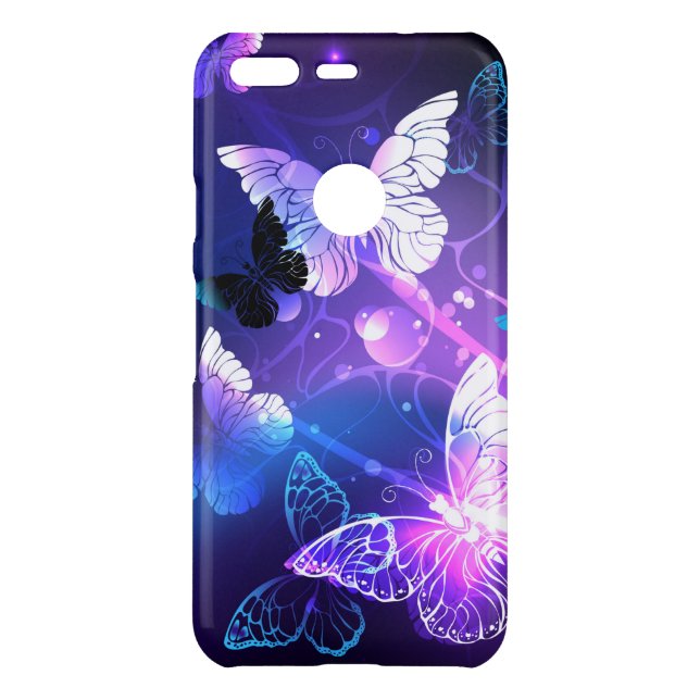 Background with Night Butterflies Uncommon Google Pixel Case (Back)