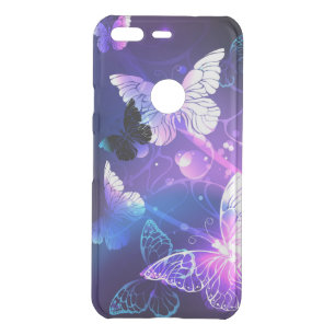 Background with Night Butterflies Uncommon Google Pixel Case