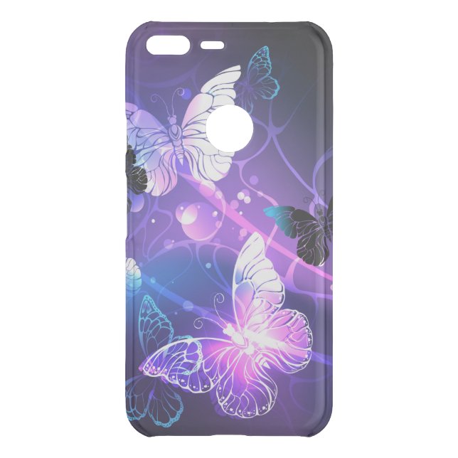 Background with Night Butterflies Uncommon Google Pixel XL Case (Back)