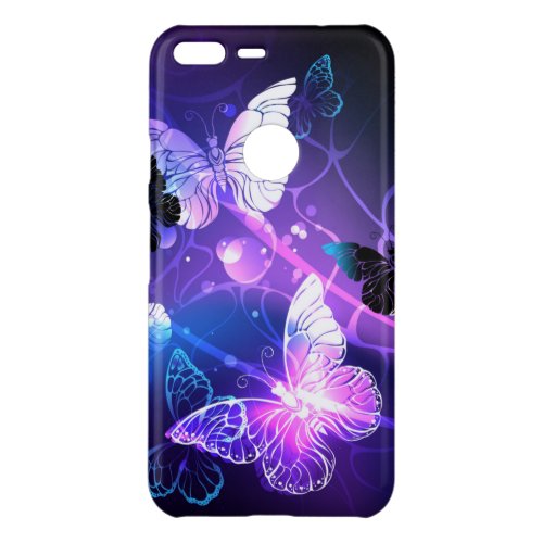 Background with Night Butterflies Uncommon Google Pixel XL Case