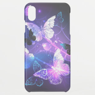 Background with Night Butterflies iPhone XS Max Case