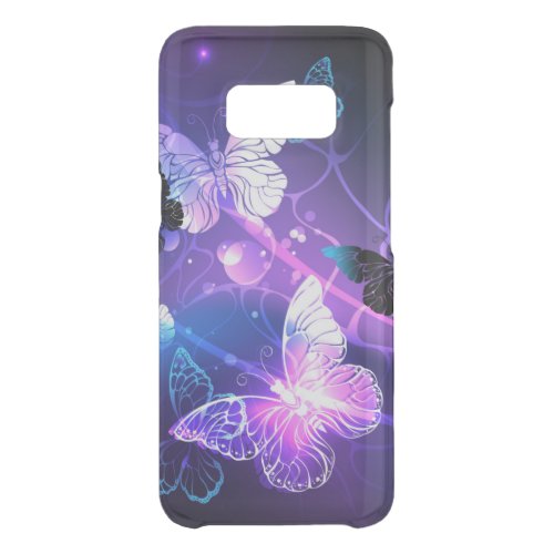Background with Night Butterflies Uncommon Samsung Galaxy S8 Case