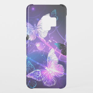 Background with Night Butterflies Uncommon Samsung Galaxy S9 Case