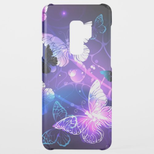 Background with Night Butterflies Uncommon Samsung Galaxy S9 Plus Case