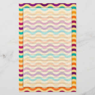 Background with stripes in retro 2 stationery