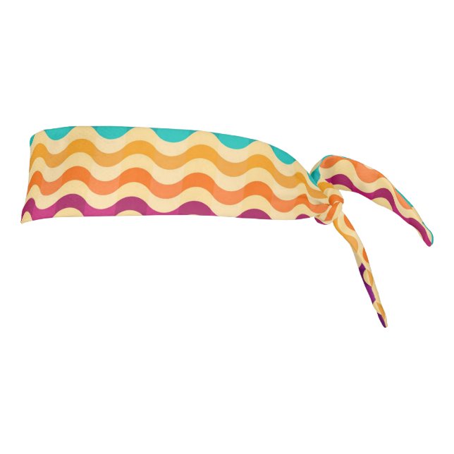Background with stripes in retro 2 tie headband (Rotate 90)