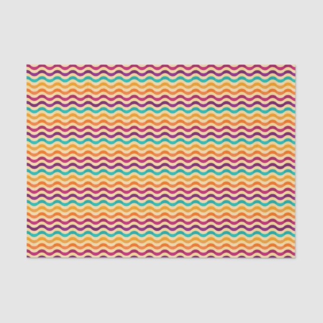 Background with stripes in retro 2 tissue paper (Front)